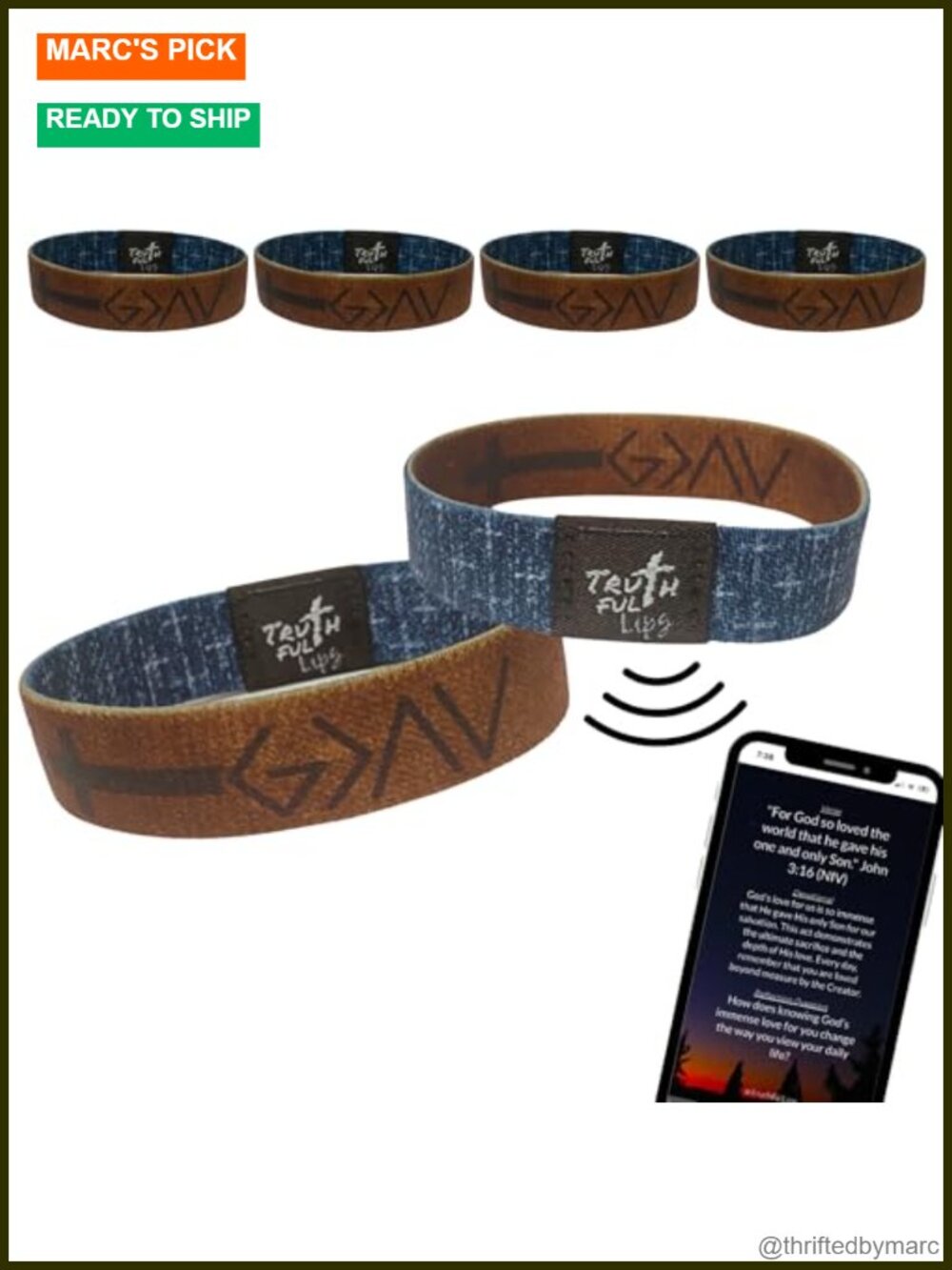Waterproof Bible Verse Stretch Bracelets Christian Faith Set
